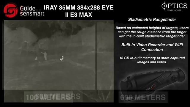Тепловизионный монокуляр Guide TrackIR 35 400х300, 35мм, WiFi смотреть онлайн