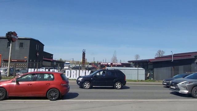 Санкт-Петербург. Поездка на автобусе № 183 Пискарёвский проспект-улица Корнея Чуковского 09.05.2023