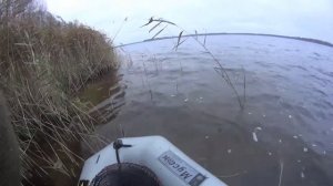 Рыбалка на вершу поздней осенью.