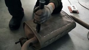 Удаление катализатора, замена на пламегаситель и ремонт бочки глушителя на Hyundai i30 в Тольятти