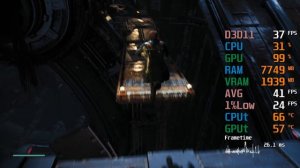 Radeon Vega 7 Graphics -- AMD Ryzen 5 5600G -- Star Wars Jedi Fallen Order FPS Test