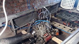 Казанка водомет, двигатель вихрь 30 , установка двигателя.