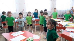 Математическая физминутка от воспитанников старшей группы "Балдәурен "