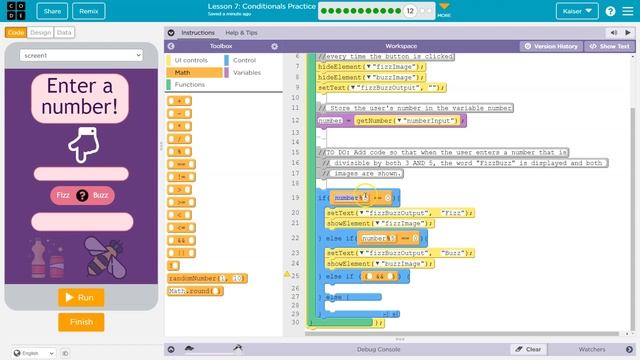 Code.org Lesson 7.12 Conditionals Practice | Answer Tutorial | Unit 4 CS Principles (2022 Version) смотреть онлайн