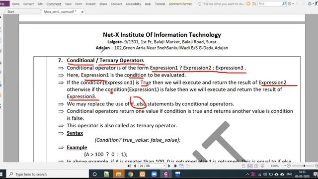 C Programming in Gujarati | Conditional Operator | Ternary operator with practical explanation смотреть онлайн