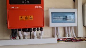 inverex nitrox 6kw load and efficiency  test on jinko tiger neo N type solar panel of 7kw