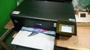 Epson L8180 series printing quality trial in A3 normal plane paper .