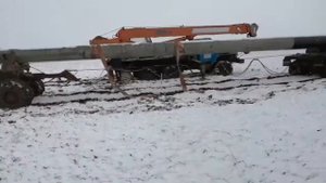 Перевозка опор ЛЭП плетевозом