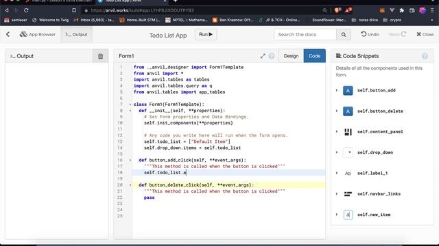 Todo List App Walkthrough | Anvil.works смотреть онлайн