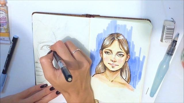Скетчим Вместе 12/ Рандомные скетчи маркерами