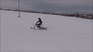 Гусеница Питбайк 2016  Pitbike snow winter 2016