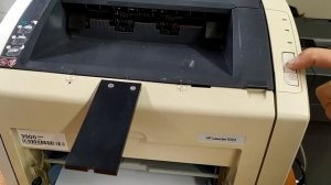 Тест принтера НР 1022 + новый картридж