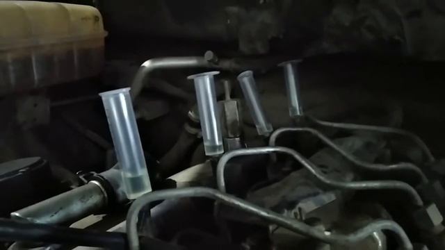 Тест обратки дизельных форсунок.Кайрон.