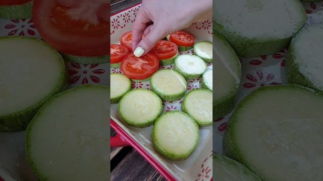 Запеченые кабачки. Запеченые овощи.
