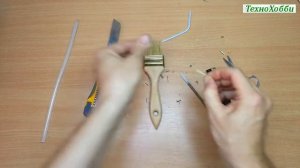 Как сделать маленькую кисточку из щетины большой, малярной кисти своими руками быстро и просто