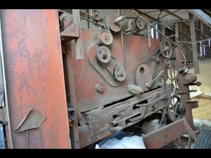 Работа семяочистительной машины СМ-4, 1978 г.в. Хозяйство Ивана Золотаря