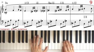 SOUS LE CIEL DE PARIS ПОД НЕБОМ ПАРИЖА Easy Piano Music Sheet How to play  На ПИАНИНО Ноты Красивая