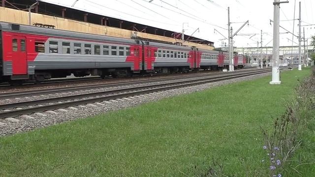 Электропоезд ЭД4М-0169 (ТЧ-26) пригородный поезд №6814 Москва - Черусти.