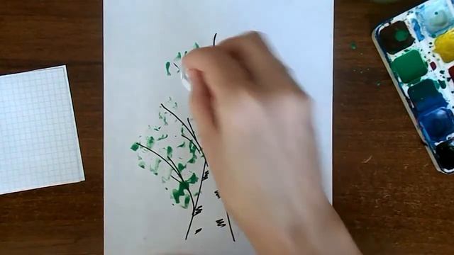 Уроки рисования БЕРЕЗА смотреть онлайн