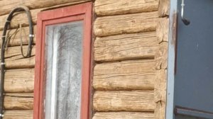 Шлифовка старого бревенчатого сруба