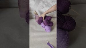 Букет из ниток для вязания