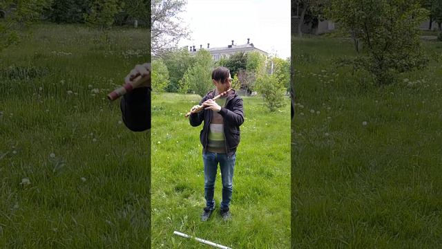 2 Bansuri flutes, bamboo and plastic. Сравниваю две бансури из пластика и бамбуковую. смотреть онлайн