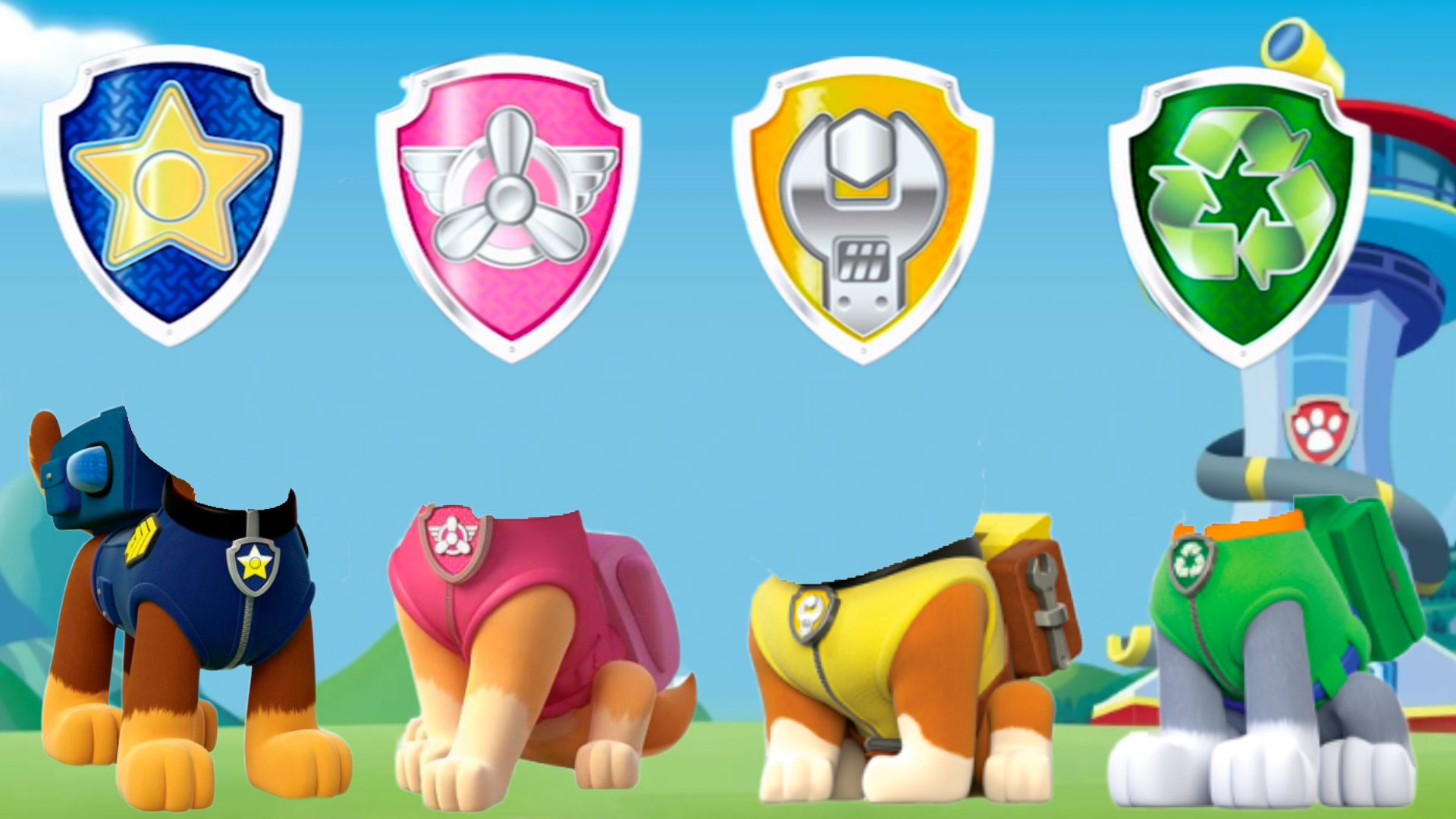 Давайте повеселимся, отыскивая персонажей из мультфильма ЩЕНЯЧИЙ ПАТРУЛЬ смотреть онлайн