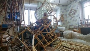 сборка кресла качалки "классика "часть 3
