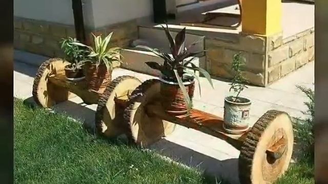 Интересные идеи для дачи. Как использовать пни и бревна. смотреть онлайн