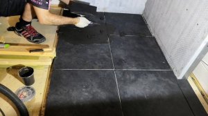 Печь на даче. Затирка швов и размывка фуги