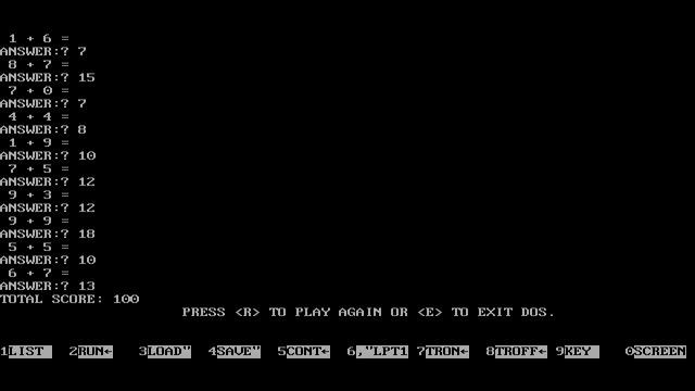 Game Adder, 2007 г., PC (DOS). Порт моей игры со "Спектрума" на ПК.