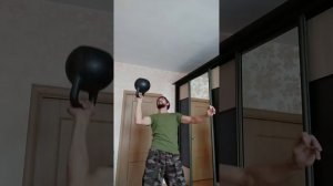 ГИРЯ 32 КГ НА ПОПА. ЖИМ ГИРИ НА ПОПА. АТЛЕТИЗМ. ССШ.