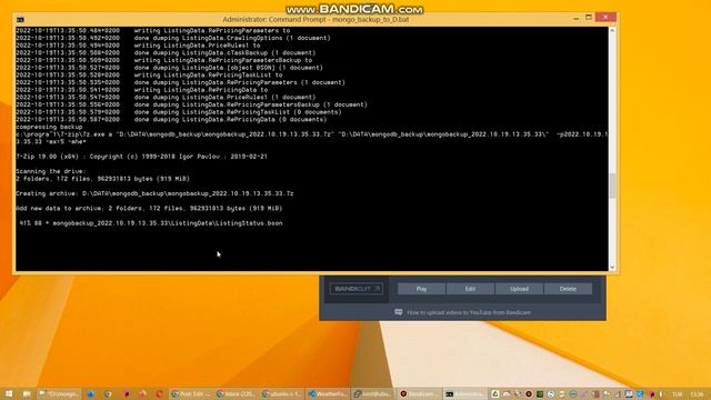 MongoDB backup with batch script. смотреть онлайн