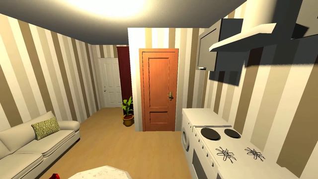 3D планировка студия 12кв Компания ДОМ смотреть онлайн