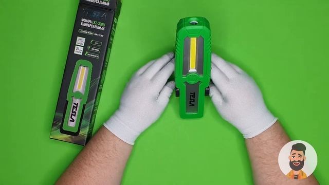 Аккумуляторный фонарь Тесла с powerbank, обзор Tesla LK2-300Li