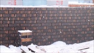 Цоколь из клинкерного кирпича