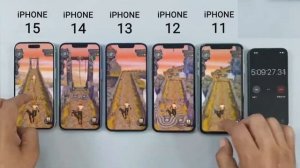 iPhone 15 против 14 против 13 против 12 против 11 тест аккумулятора | Тест батареи iOS 17