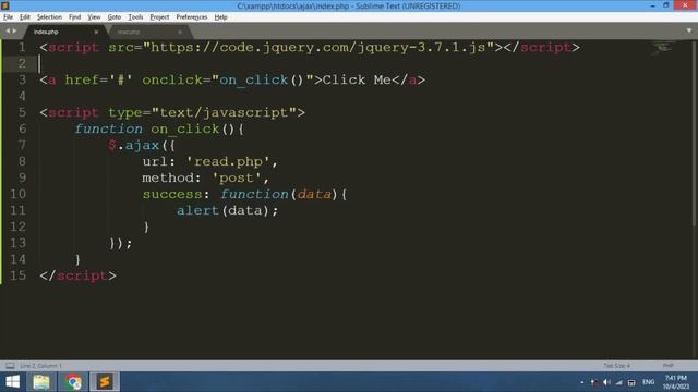 How to use AJAX in PHP || AJAX tutorial