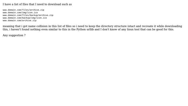 DevOps & SysAdmins: Download with the bash or Python while keeping the directory tree/structure смотреть онлайн
