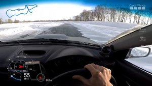 winter ice rally sprint. subaru impreza wrx ej 206. Qualification / Зимний Ралли спринт на льду.
