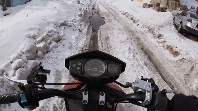 Весенние ПОКАТУШКИ по ПОСЛЕДНЕМУ СНЕГУ На Скутере vento smart [GoPro] смотреть онлайн
