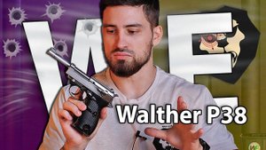 Страйкбольный пистолет WE Walther P38 (GBB, 6 мм, хром) видео обзор