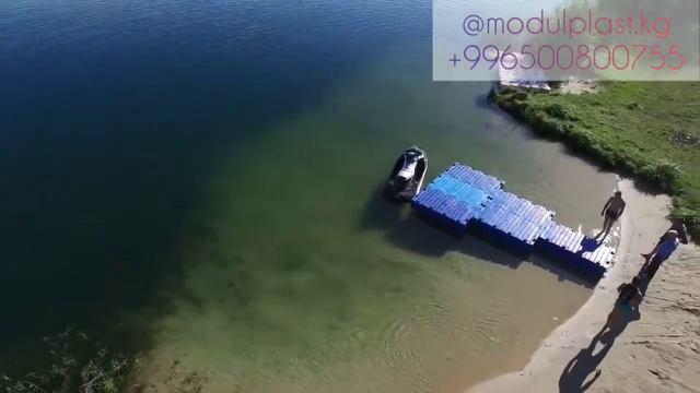 Сделано в Кыргызстане. Пластиковые модульные понтоны. Серия 2000х1000х400мм. смотреть онлайн