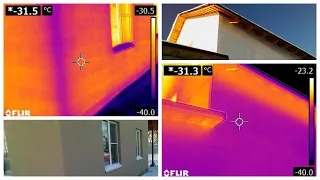 Тепловизионное обследование дома. Сравнение утепленного и неутепленного дома. Узлы, решения