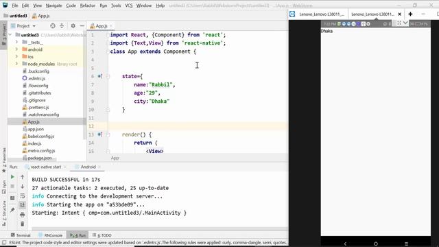 React Native Tutorial Bangla | Part 20 React Native Class State смотреть онлайн