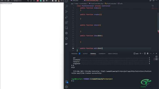 Controller in Laravel | How to create and use controller in Laravel