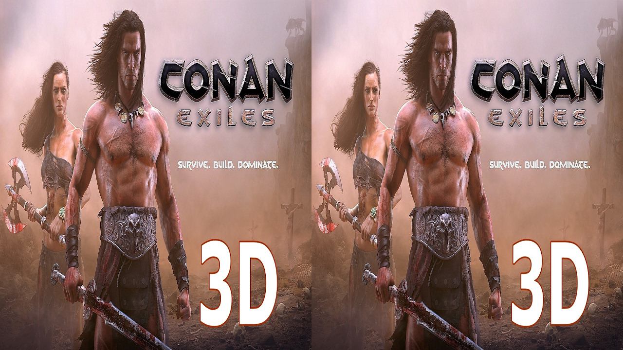 Conan Exiles 3D video SBS VR box google cardboard смотреть онлайн