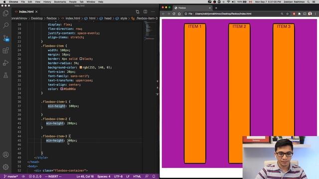 CSS - Flexbox | O'zbek Tilida | direction, justify, align, wrap, shrink, grow, basis, order | Qism