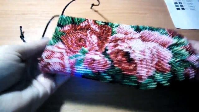 Чехол для очков от"Тм Красуня".Вышивка бисером. смотреть онлайн