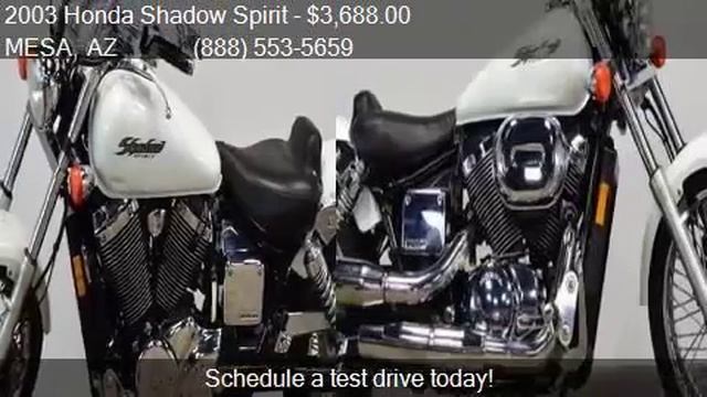 2003 Honda Shadow Spirit VT750DCA3 for sale in MESA, AZ 8520 смотреть онлайн